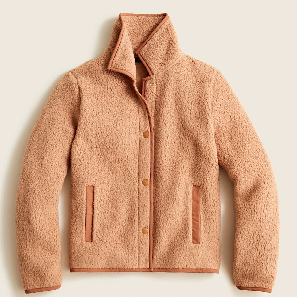 J. Crew Polartec Fleece snap-front jacket